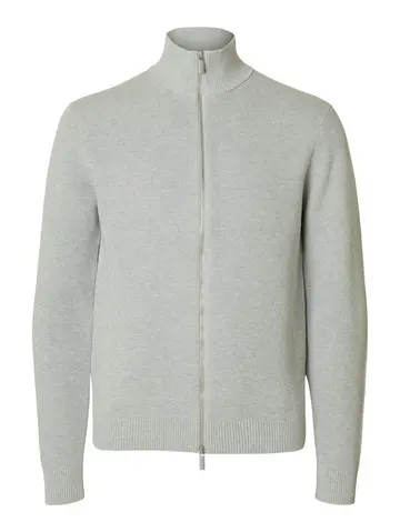 SELECTED SLHDANE LS KNIT STRUCTURE FULL ZIP 