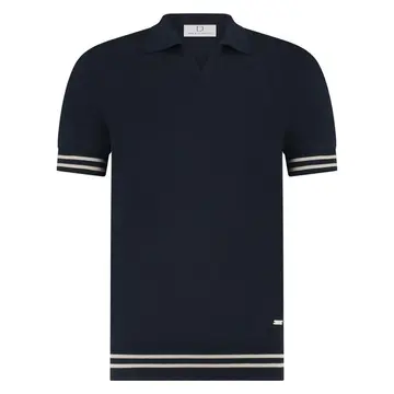 Born With Appetite ZAIN KNIT POLO Navy