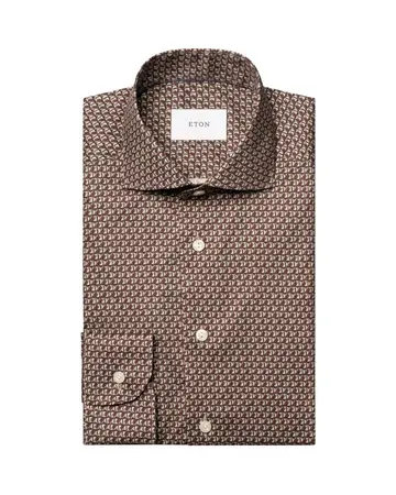 ETON Geometric Signature Twill Shirt 