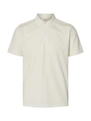 SELECTED SLHFAVE BUTTON SS POLO NOOS Hvid
