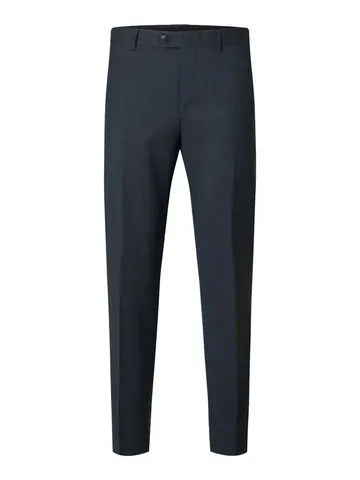 SELECTED SLHSLIM-THEO WOOL BLEND TRS FLEX NO Blå