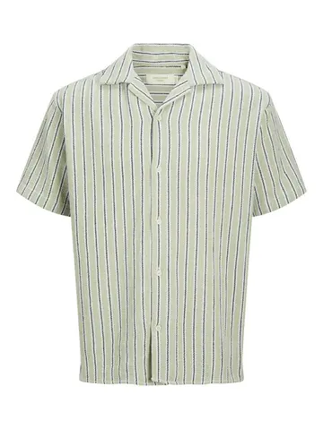 Jack & Jones JORCOBA STRIPE RESORT SHIRT SS SN Grå