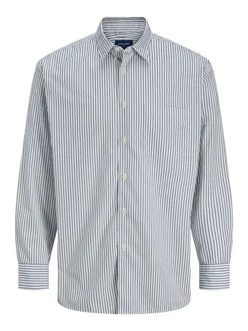 Jack & Jones JORBILL POPLIN OVERSIZED SHIRT LS Hvid