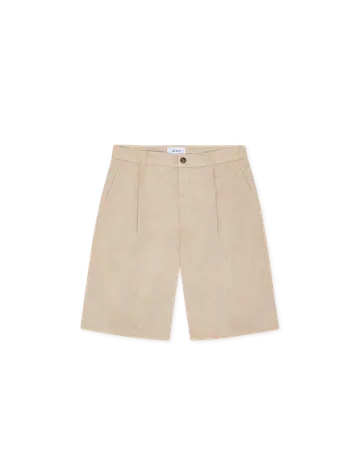 Les Deux Reece Pleated Slub Shorts 