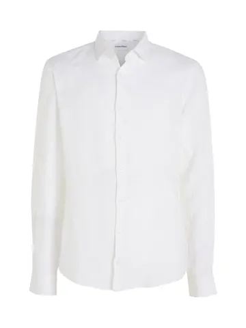 Calvin Klein LINEN SOLID SLIM SHIRT 