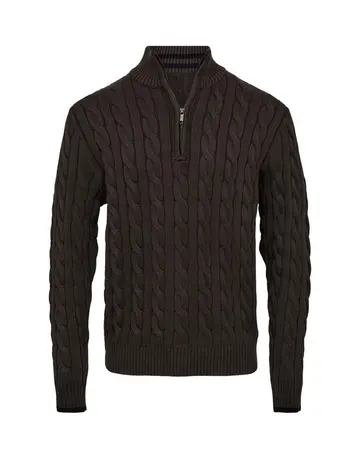 Garant Casual Mens knit regular fit Mørkgrøn