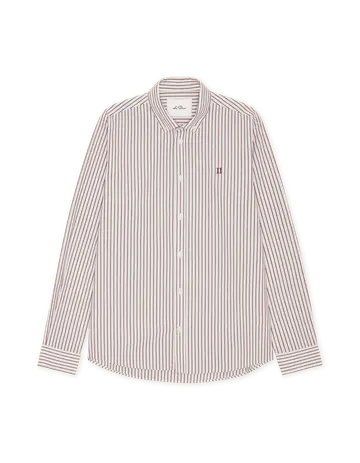 Les Deux Light Oxford Striped Shirt 