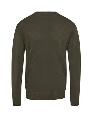 Thomas Regency O-neck regular fit Mørkgrøn
