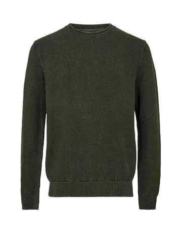 Black Blue O-neck knit regular fit 