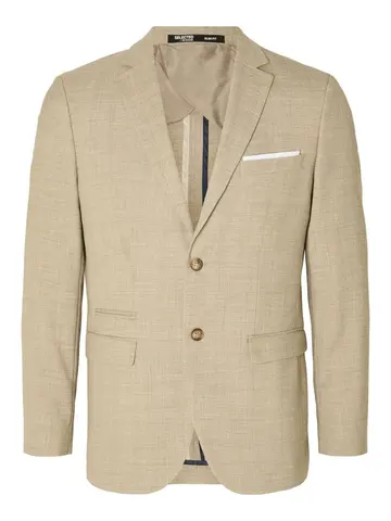 SELECTED SLHSLIM-OASIS LINEN BLZ NOOS Hvid