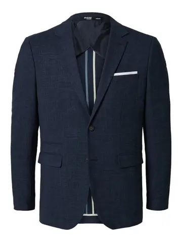 SELECTED SLHSLIM-OASIS LINEN BLZ NOOS Blå