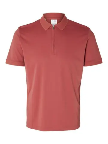 SELECTED SLHFAVE ZIP SS POLO B 