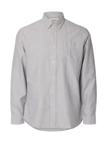 SELECTED SLHREGRICK-OX FLEX SHIRT LS S Grå