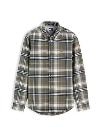 Tommy Jeans TJM REG FLANNEL CHECK SHIRT EXT Grøn