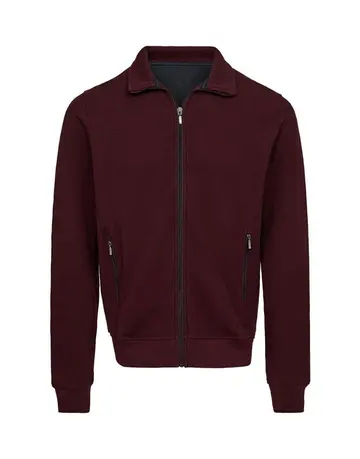 Garant Full zip casual striktrøje Bordeaux