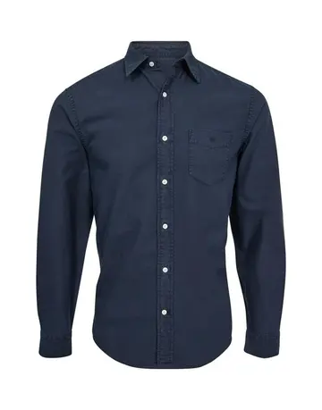 Garant Garment dyed shirt l/s Navy