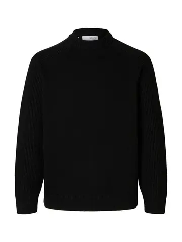 SELECTED SLHDERECK LS KNIT RELAXED RIB MOCK Sort