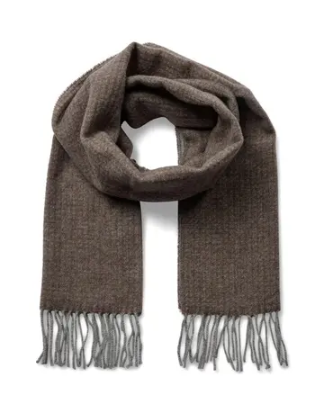 Garant Signatur wool scarf striped Brun