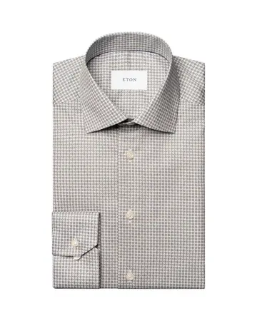 ETON Micro Print Signature Twill Shirt 