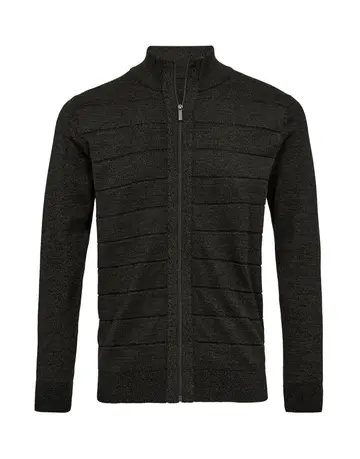 Garant Mens cardigan modern fit Mørkgrøn
