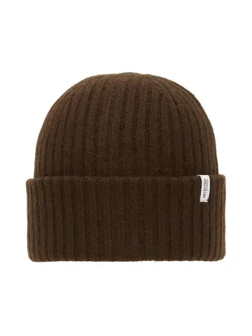 SELECTED SLHMERINO WOOL BEANIE W Brun