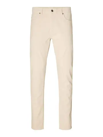 SELECTED SLH175-SLIM LEON 6402 ECRU SOFT JNS Lysrød
