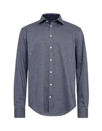 Gino Marcello Knitted shirt l/s modern fitting 