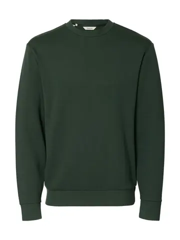 SELECTED SLHEMANUEL SOFT CREW NECK SWEAT NOO Grøn