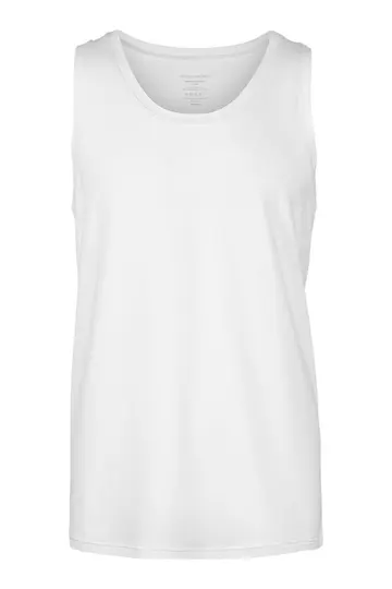 PANOS EMPORIO BAMBOO/COTTON TANK TOP Hvid