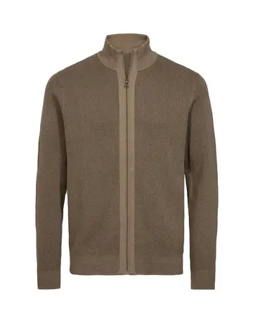GARANT SIGNATUR CARDIGAN MODERN FIT Brun