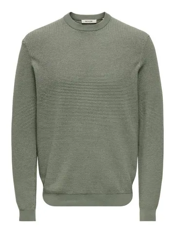 Only & Sons ONSDAVE REG LS CREW NECK KNIT NOOS 