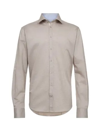Gino Marcello Knitted mod fit shirt l/s 