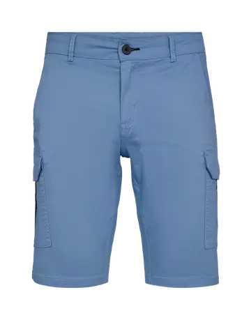 SALT stretch twill cargo short Blå