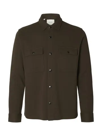 SELECTED SLHJACKIE SWEAT JACKET W NOOS Brun