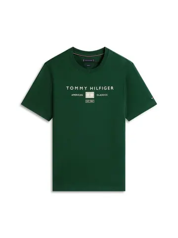 Tommy Hilfiger BRAND LOVE MONO STACK TEE Grøn