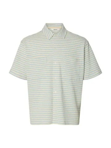 SELECTED SLHTHOMAS SS OVERSHIRT Hvid