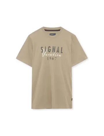 SIGNAL FinnSi Front Print Tee + beige