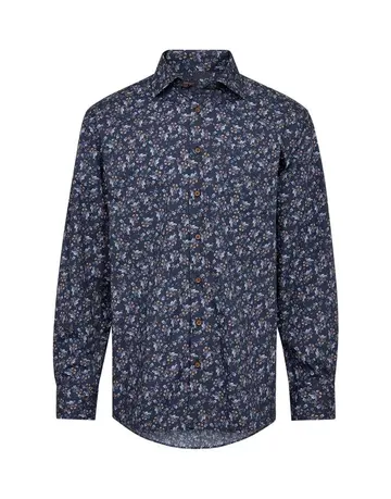 Black Blue Shirt l/s regular fit 