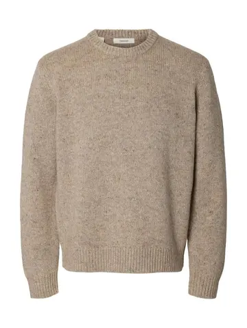 SELECTED SLHCODY LS KNIT RELAXED CREW NECK N Grå