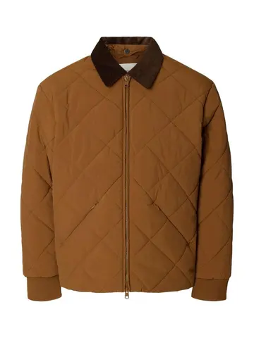 SELECTED SLMBRYCE QUILTED PUFFER #S Brun