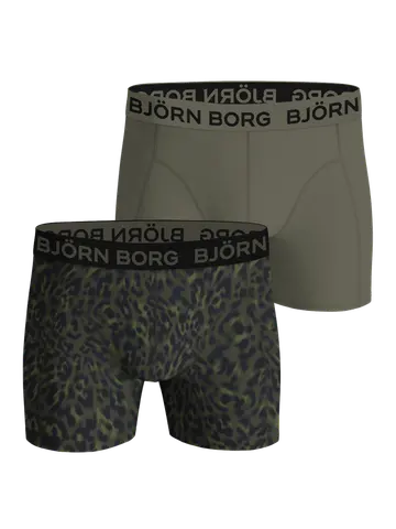 Björn Borg COTTON STRETCH BOXER 2p, MULTIPACK 2 Grøn