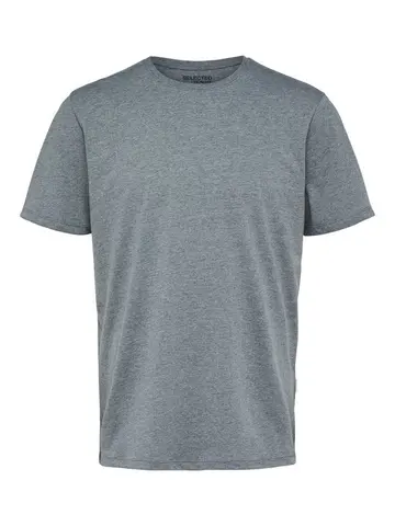 SELECTED SLHASPEN SS O-NECK TEE W NOOS Grå