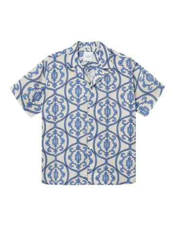 Les Deux Ornament AOP Tencel SS Shirt 