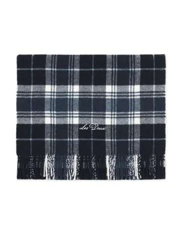 Les Deux Signature Check Scarf 