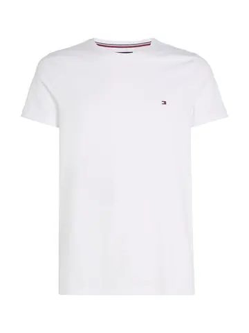 Tommy Hilfiger CORE STRETCH SLIM C-NECK TEE Hvid