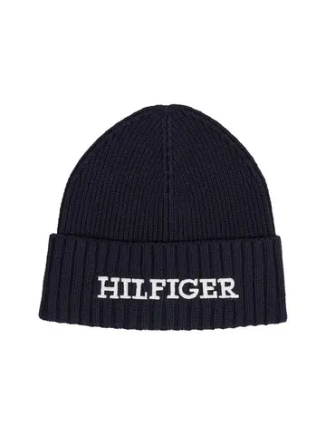 Tommy Hilfiger MONOTYPE BEANIE Blå