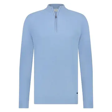 Born With Appetite ZACK HALF-ZIP Lysblå