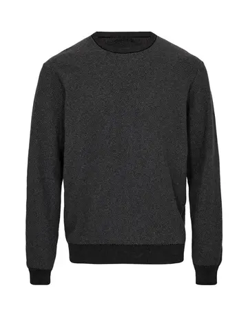 Thomas Regency Mens knit regular fit Mørkgrå