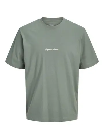 Jack & Jones JORNORREBRO EMB TEE SS CREW NECK NO Grøn