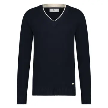 Born With Appetite REESE V PULLOVER Navy
